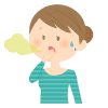 口臭をきにする女性