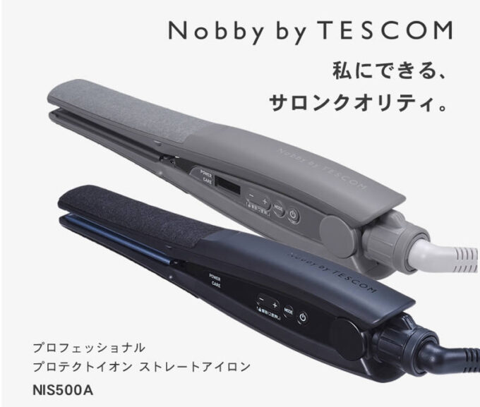 【Nobby by TESCOM】ノビー ヘアアイロン （NIS500A）